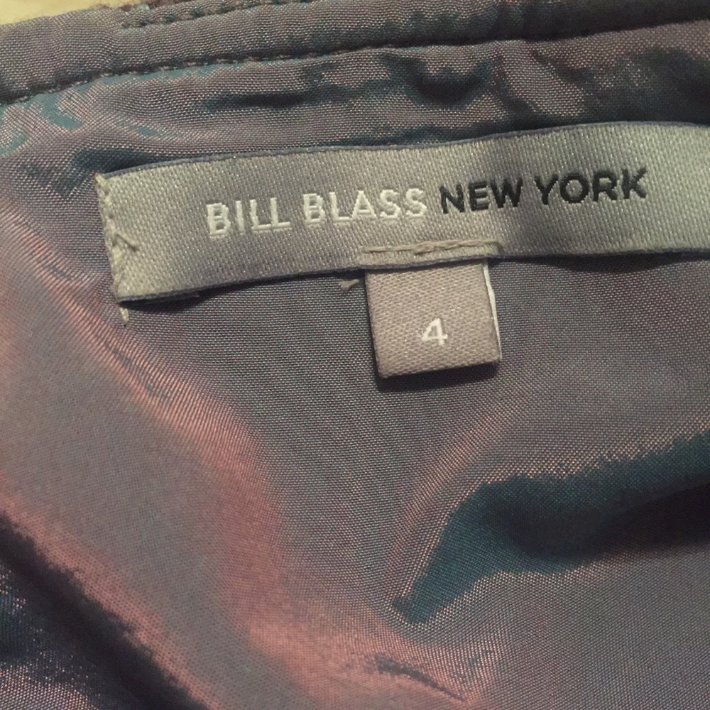 Bill Blass Purple Wool Cashmere Skirt w/ Pockets-4 - Picture 5 of 8